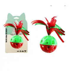 GENERICO - Juguete Para Gato Pelota Con Flecos De Papel