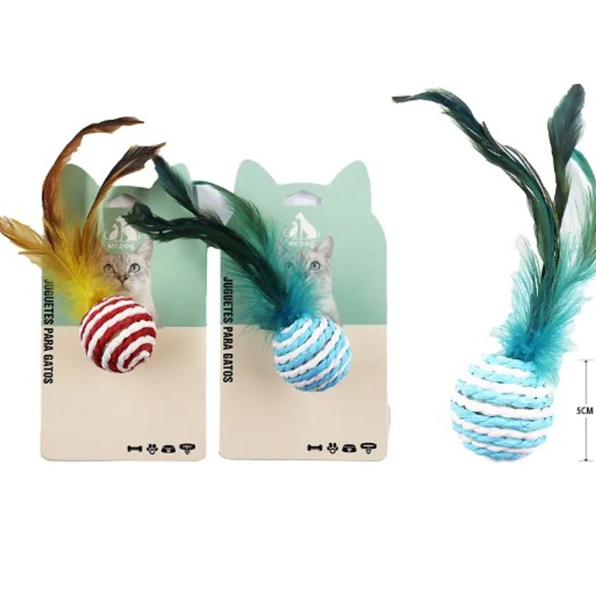 GENERICO - Juguete Para Gato Pelota De Papel Color Aleatorio