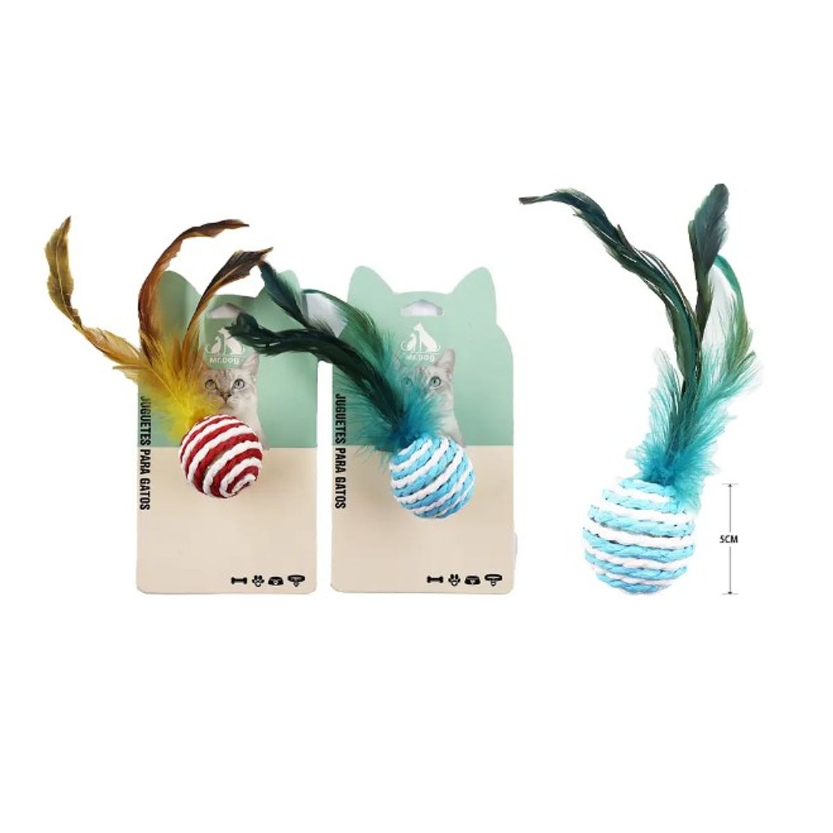 GENERICO - Juguete Para Gato Pelota De Papel Color Aleatorio