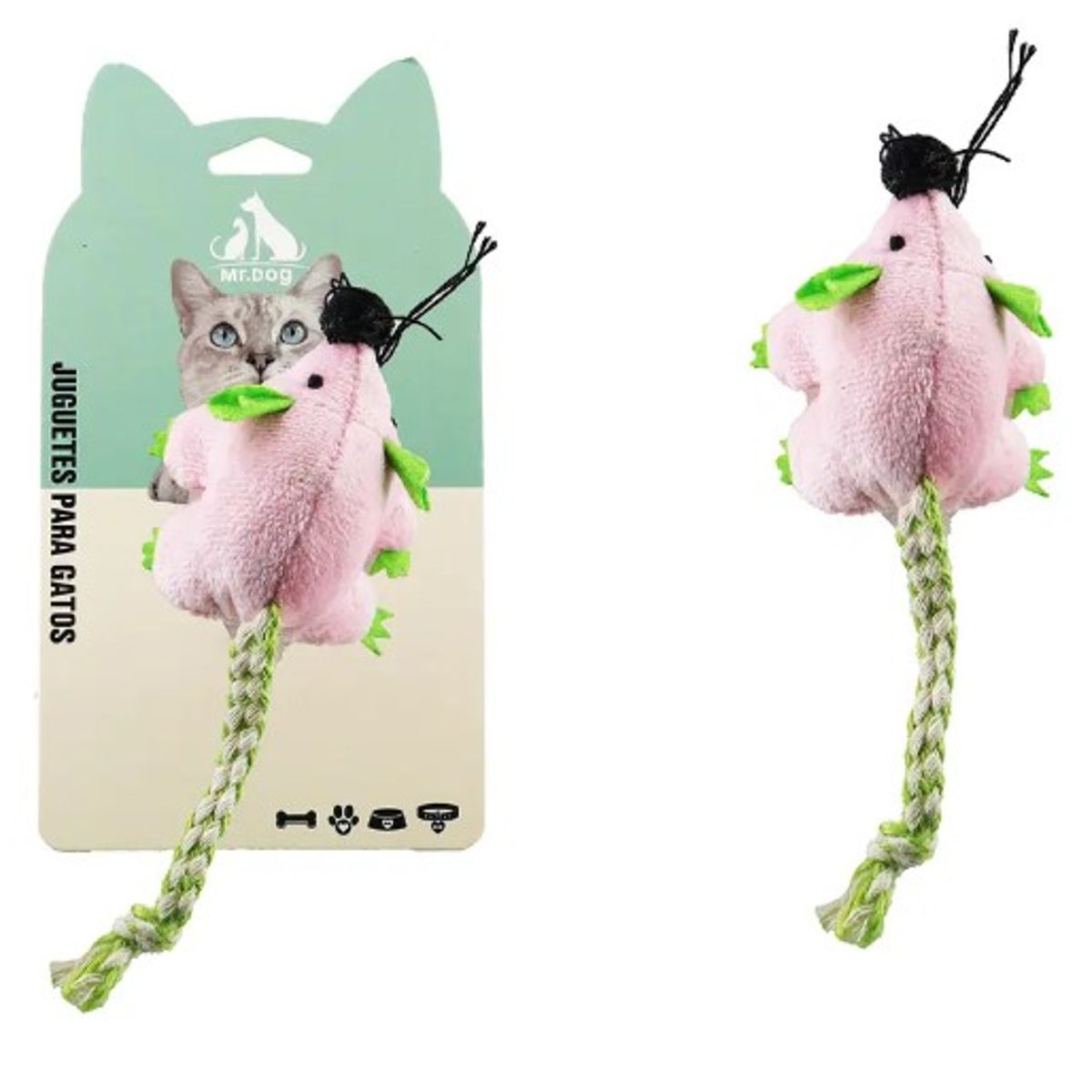 GENERICO - Juguete Gato Peluche De Ratón