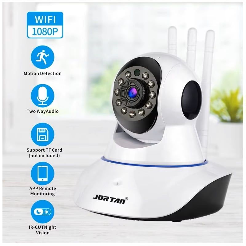GENERICO - Cámara de Seguridad Rotación 360° Auto Tracking Inteligente  Audio Bidireccional