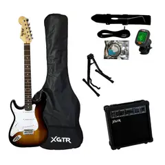 XGTR - Pack Guitarra Eléctrica LeftHand Sunb. ST111, Amp 15w