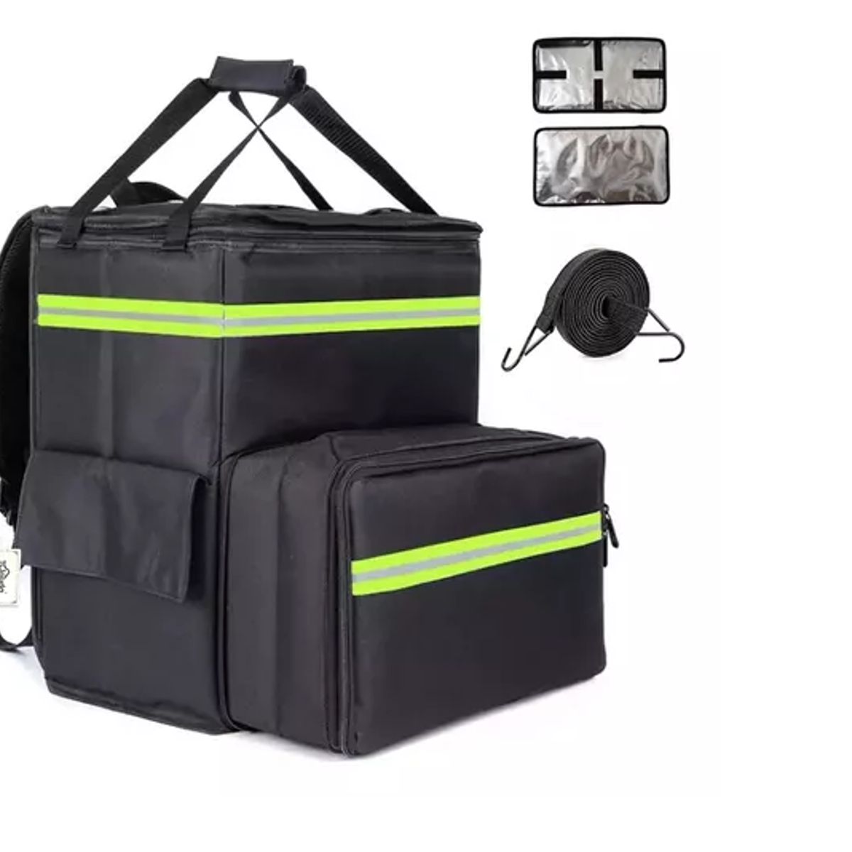 GENERICO - Bolsa Térmica Mochila Pizza Delivery Expandible Impermeable