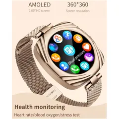 GENERICO - Smartwatch Elegante Amoled 220mAh IP68 Salud Compatible FHD BT