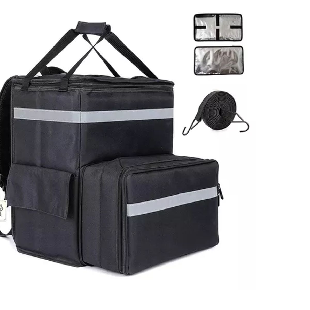 GENERICO - Bolsa Térmica Mochila Pizza Delivery Expandible Impermeable