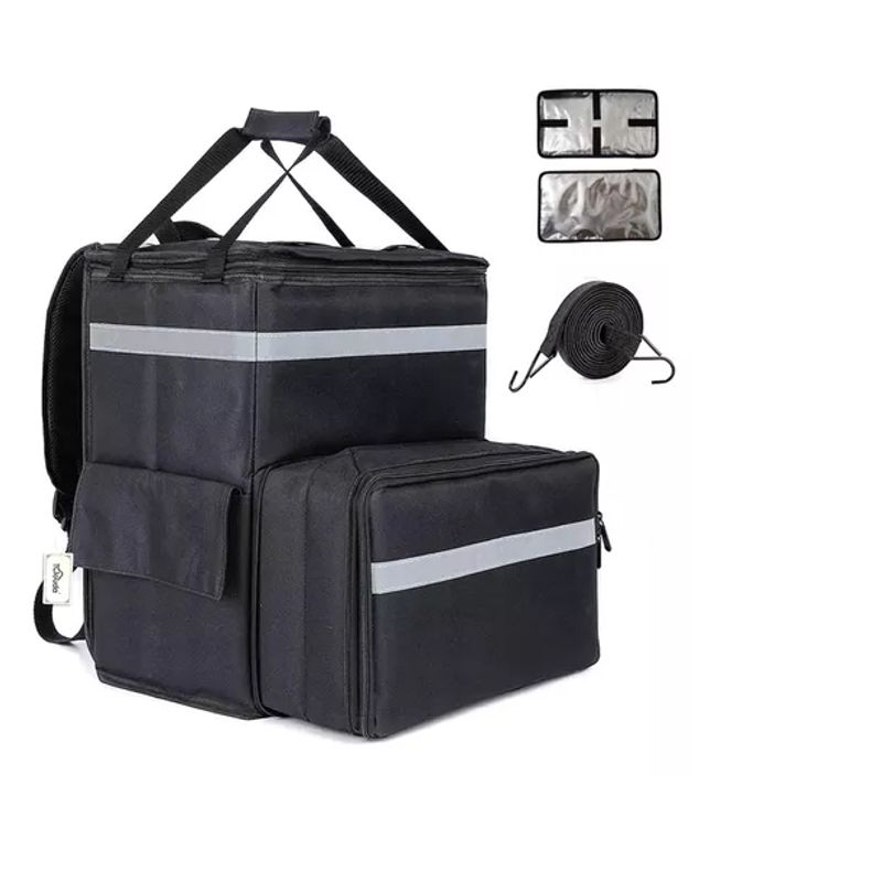GENERICO - Bolsa Térmica Mochila Pizza Delivery Expandible Impermeable
