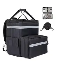 GENERICO - Bolsa Térmica Mochila Pizza Delivery Expandible Impermeable