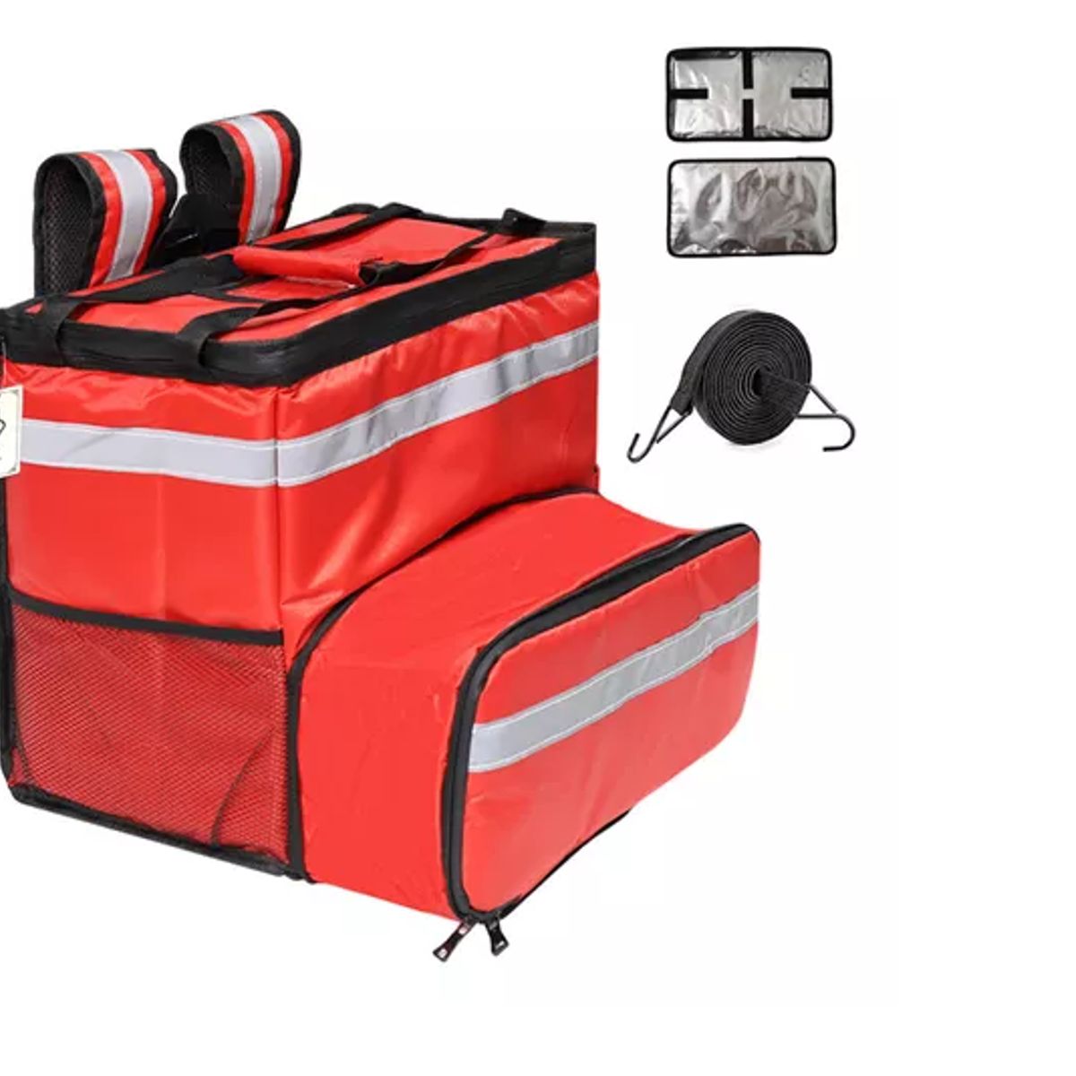 GENERICO - Bolsa Térmica Mochila Pizza Delivery Expandible Impermeable