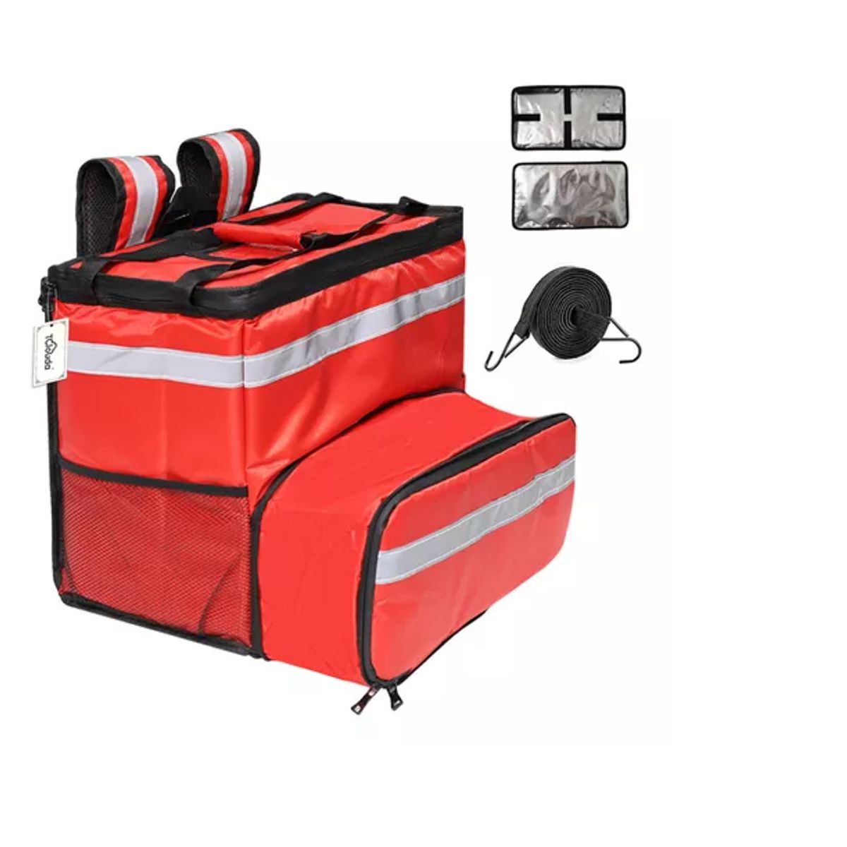 GENERICO - Bolsa Térmica Mochila Pizza Delivery Expandible Impermeable