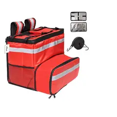 GENERICO - Bolsa Térmica Mochila Pizza Delivery Expandible Impermeable