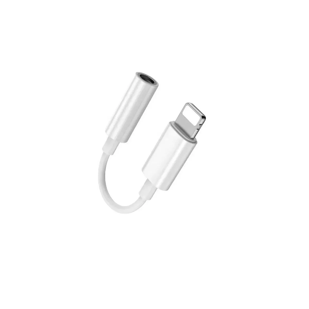 GENERICO - Adaptador Auricular Compatible iPhone A Miniplug 3.5 Mm