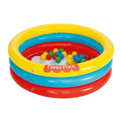 BESTWAY - Piscinas De Pelotas Fisher-Price 3 Anillos 91Cm X 25Cm