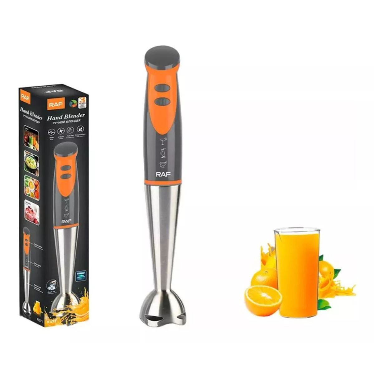 RAF - Batidor Eléctrico De Alimentos De Mano Inmersión 800w