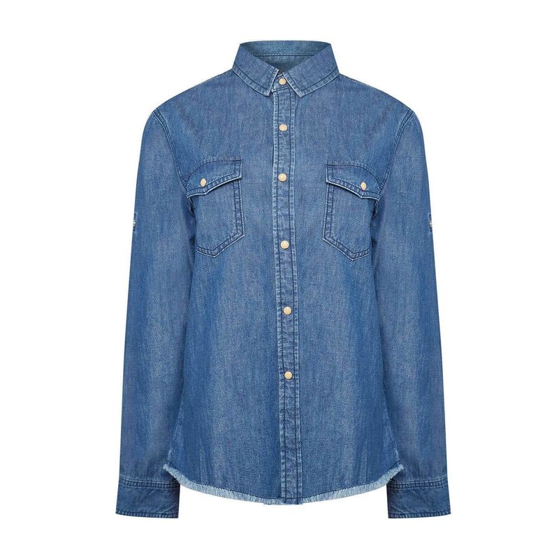 ROCKFORD - Blusa Algodón Orgánico Mujer Kilimanjaro Azul ROCKFORD_.