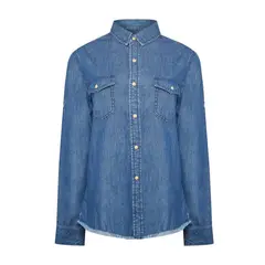 ROCKFORD - Blusa Algodón Orgánico Mujer Kilimanjaro Azul ROCKFORD_.