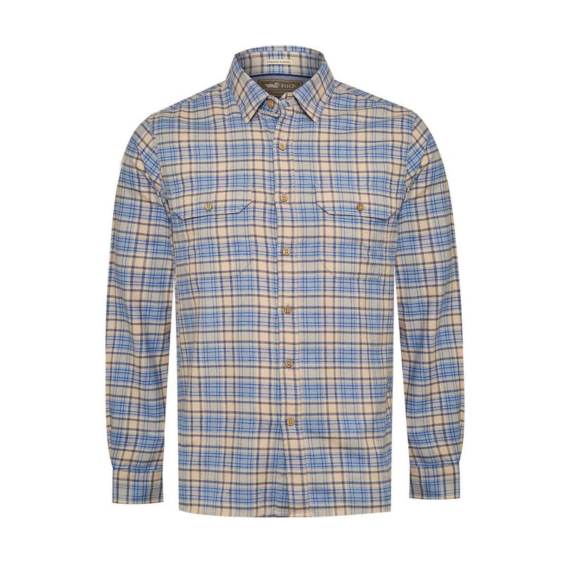 ROCKFORD - Camisa Algodón Orgánico Hombre Padua Azul ROCKFORD