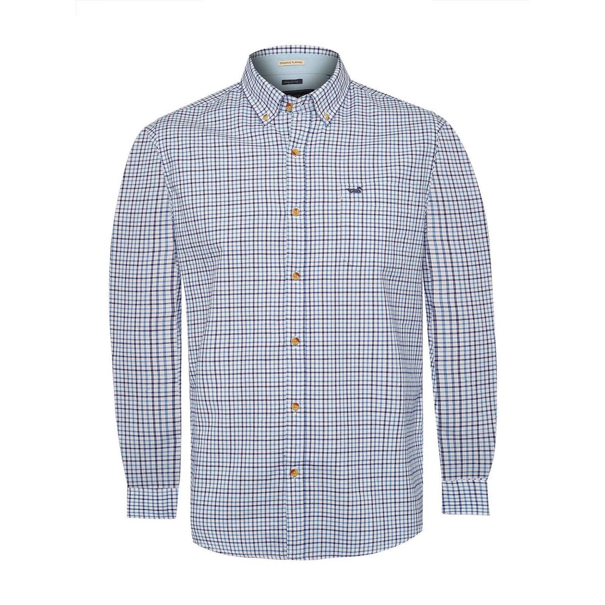ROCKFORD - Camisa Algodón Orgánico Hombre Viyellabut Azul ROCKFORD