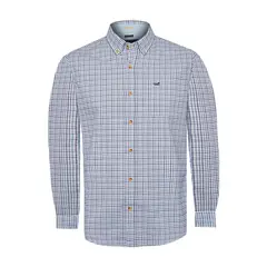 ROCKFORD - Camisa Algodón Orgánico Hombre Viyellabut Azul ROCKFORD_.