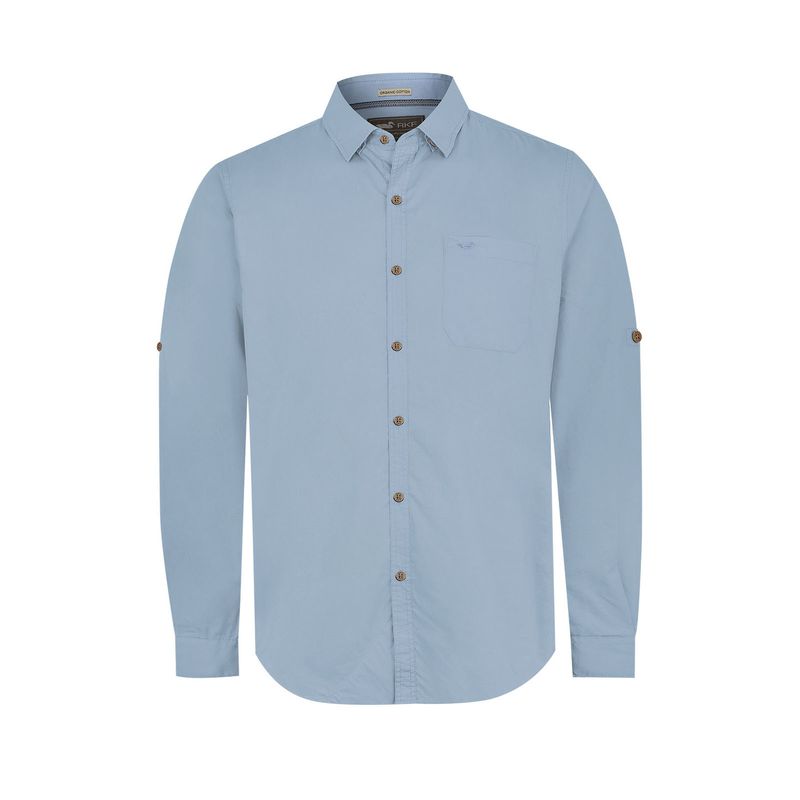 ROCKFORD - Camisa Algodón Orgánico Hombre Galiton Celeste ROCKFORD