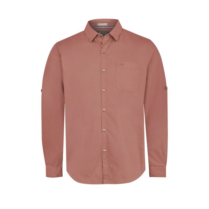 ROCKFORD - Camisa Algodón Orgánico Hombre Galiton Rosado ROCKFORD