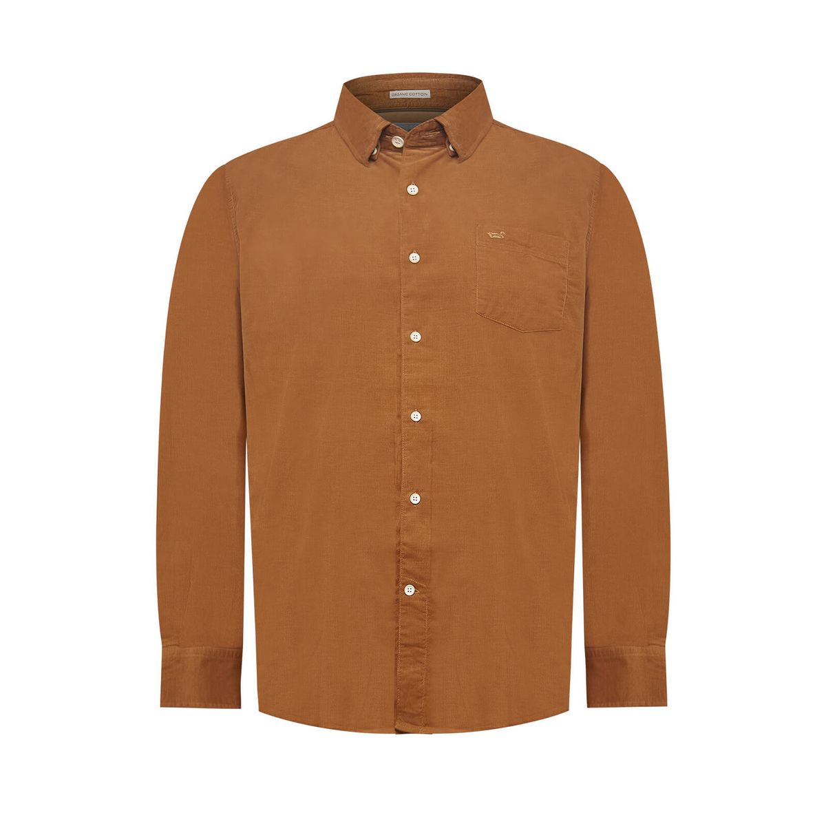 ROCKFORD - Camisa Algodón Orgánico Hombre Corduroy Café ROCKFORD