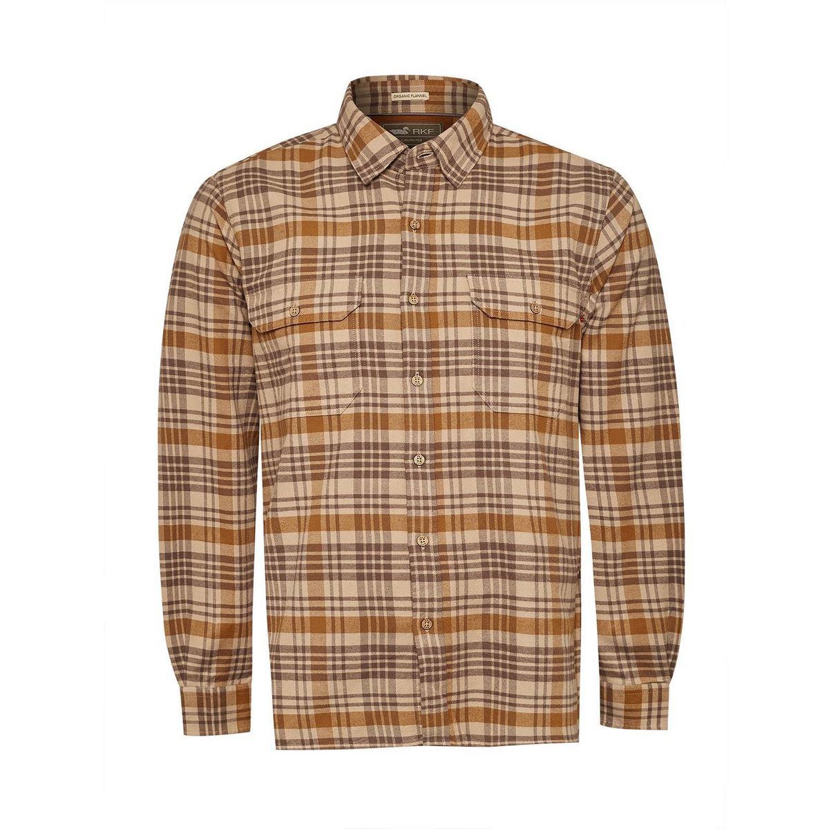 ROCKFORD - Camisa Algodón Orgánico Hombre Padua Café ROCKFORD