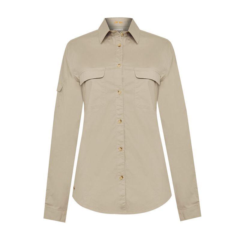 ROCKFORD - Blusa Algodón Orgánico Mujer Coop Beige ROCKFORD