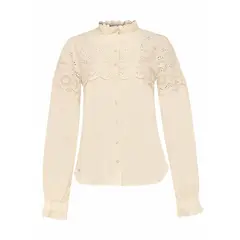 ROCKFORD - Blusa Algodón Orgánico Mujer Lhotse Beige