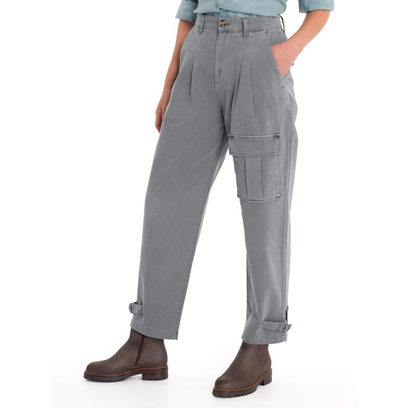 ROCKFORD - Pantalón Algodón Orgánico Mujer Mavecure Gris ROCKFORD