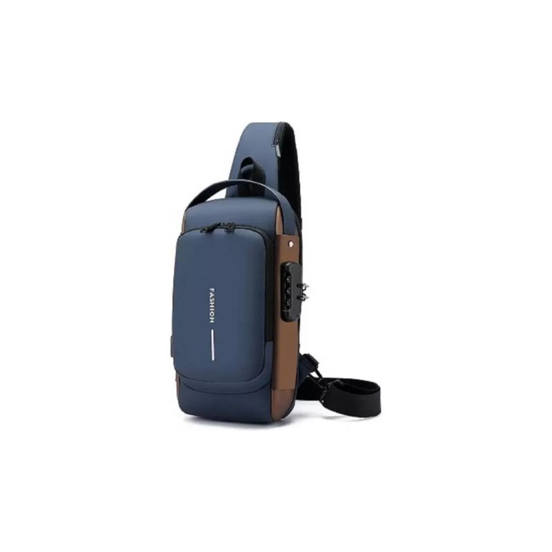 GENERICO - Bolso De Pecho Bandolera Cruzada Con Usb Antirrobo