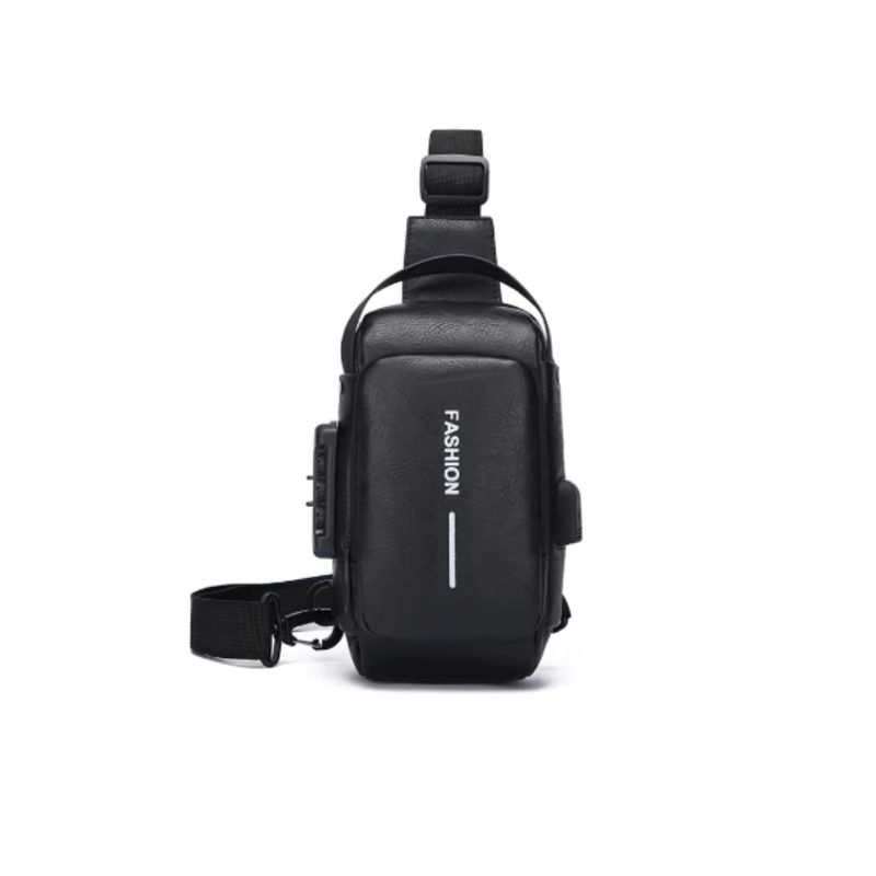 GENERICO - Bolso De Pecho Bandolera Cruzada Con Usb Antirrobo negro