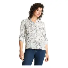 LORENZO DI PONTTI - Blusa Camisera Manga Larga Azul