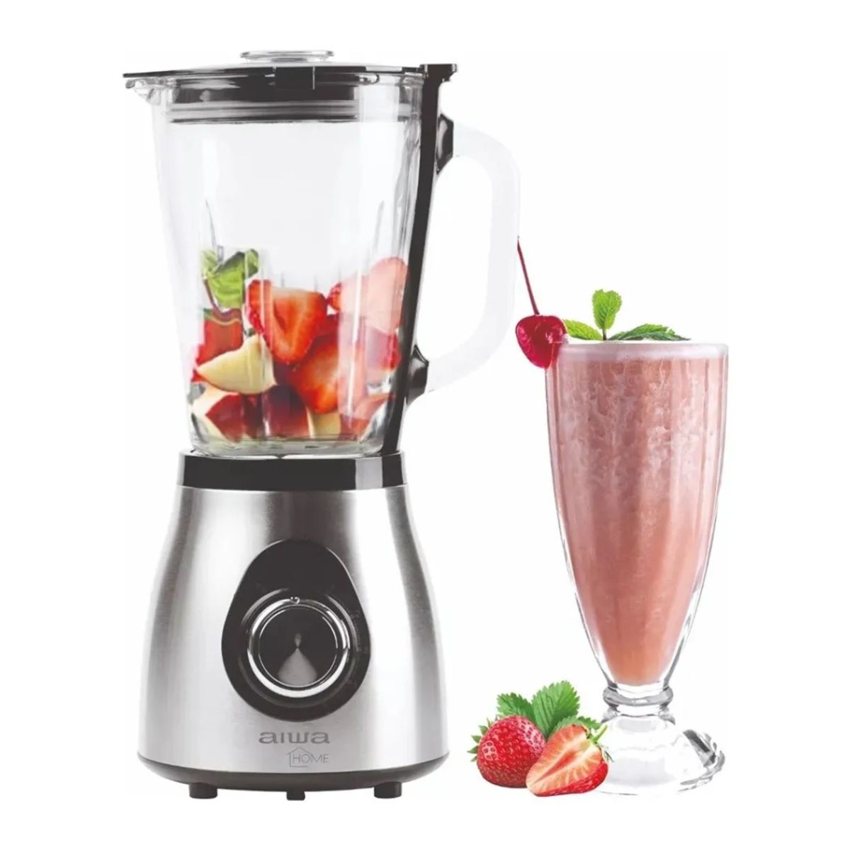 AIWA - Licuadora De Pie Acero Inoxidable 15L Pica Hielo