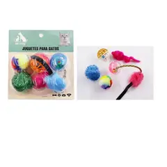 GENERICO - Conjunto De Juguetes Para Gatos Pelotas