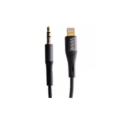 GENERICO - Cable auxiliar para iphone vidvie 35mm lightning negro