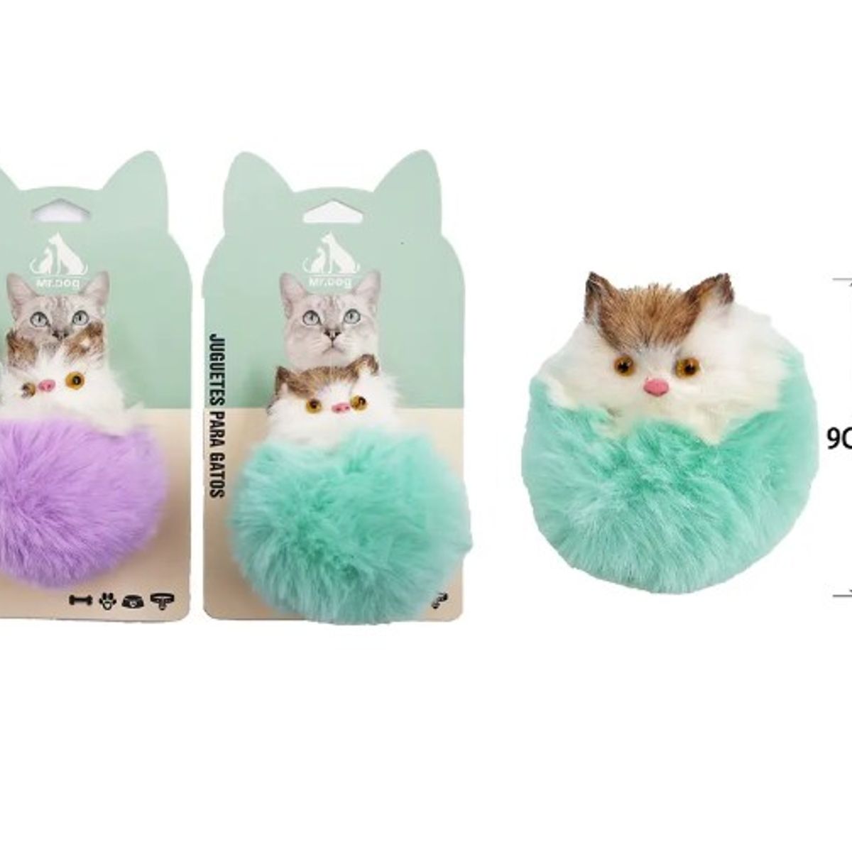 GENERICO - Juguete Para Gato Peluche De Gato 9Cm Color Aleatorio
