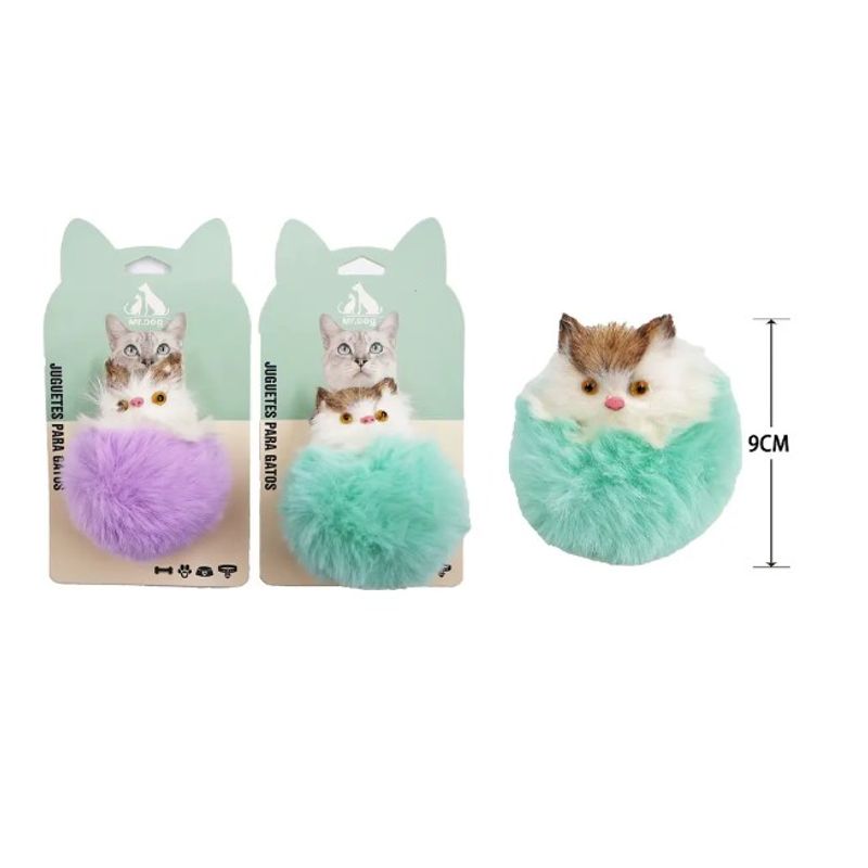 GENERICO - Juguete Para Gato Peluche De Gato 9Cm Color Aleatorio