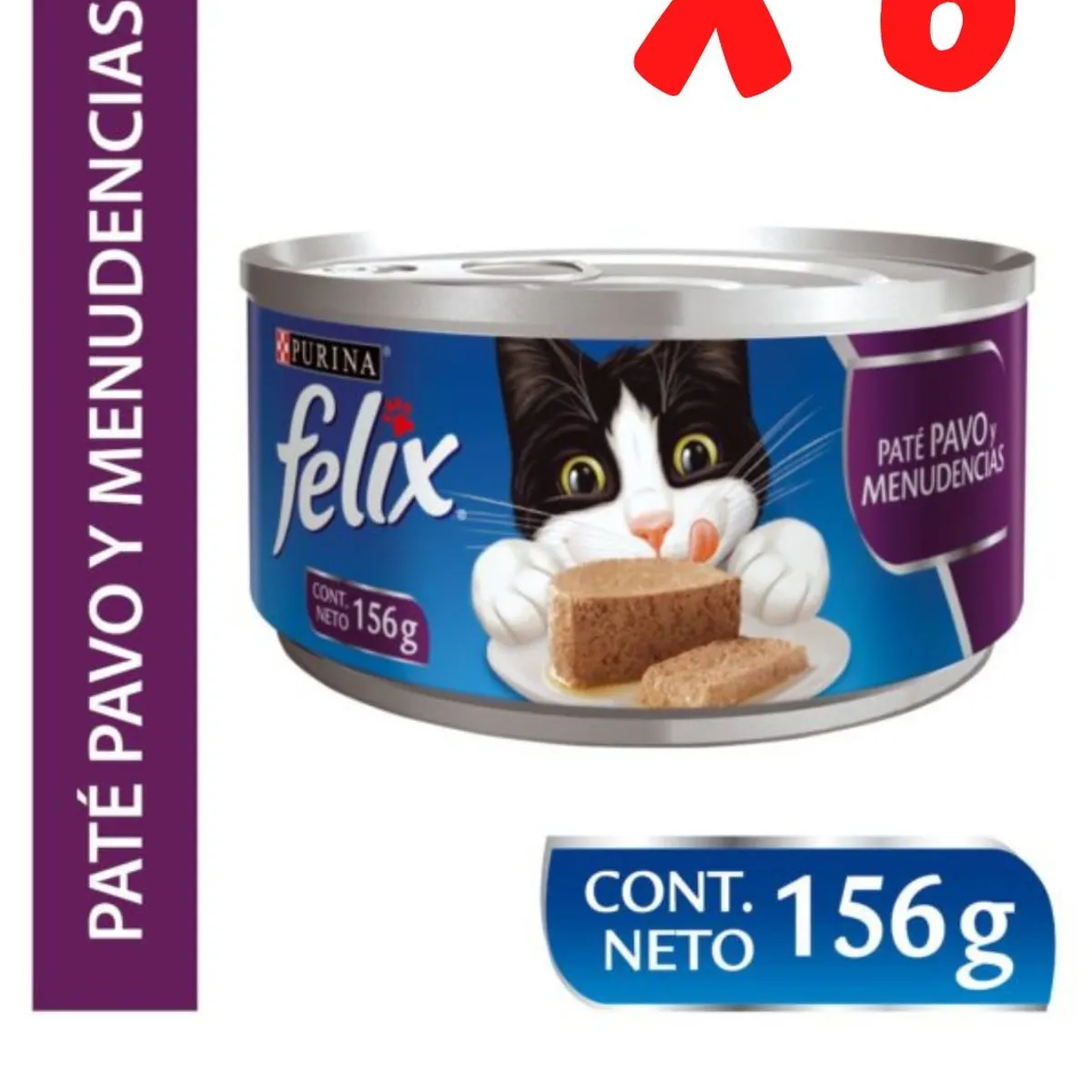 PURINA FELIX - 6 Latas felix paté de pavo