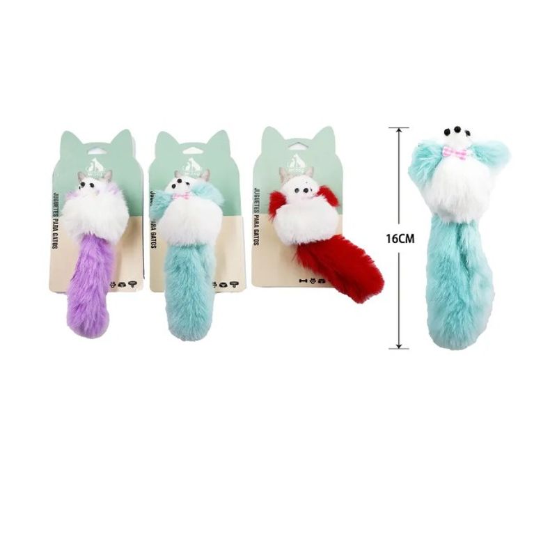 GENERICO - Juguete Para Gato Peluche De Perrito 16Cm Color Aleatorio