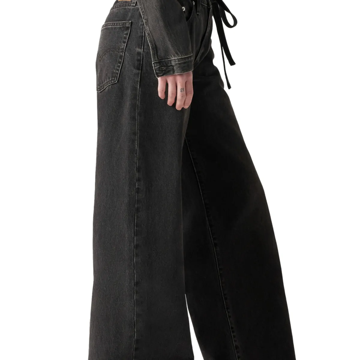 LEVIS - Jeans Mujer XL Straight Negro Levis