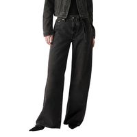 Jeans Mujer XL Straight Negro