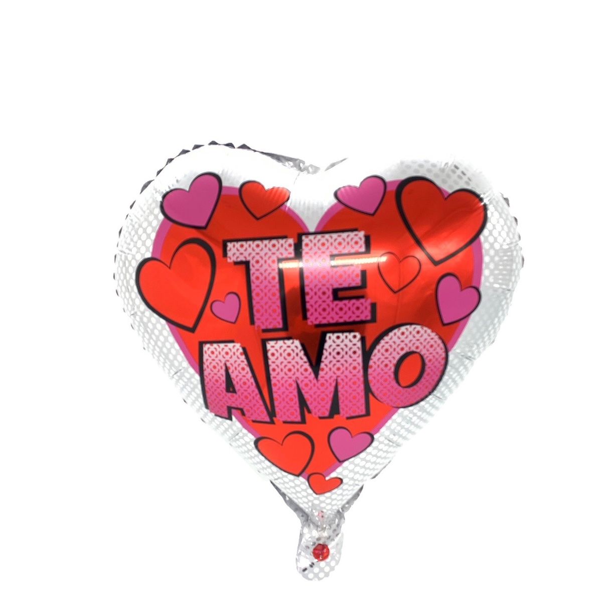 GENERICO - GLOBO METALICO 18 TE AMO DOTS X1 UNI