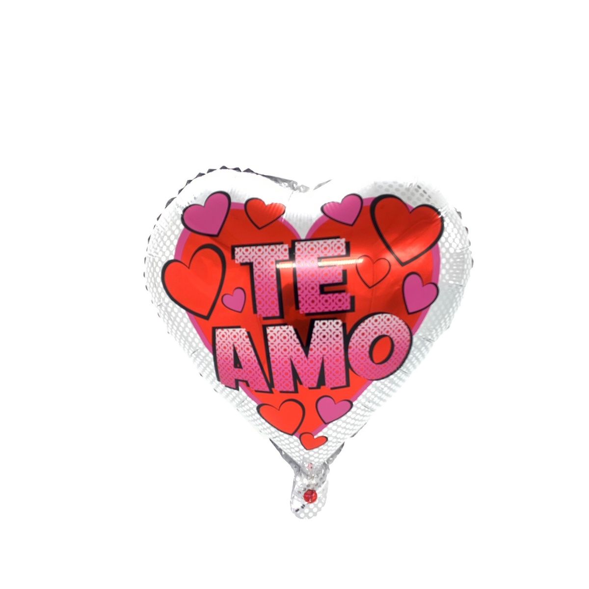 GENERICO - GLOBO METALICO 18 TE AMO DOTS X1 UNI