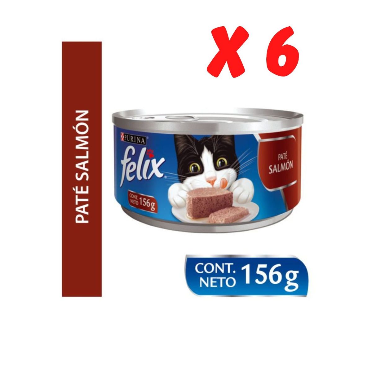 PURINA FELIX - 6 Latas felix paté de salmón