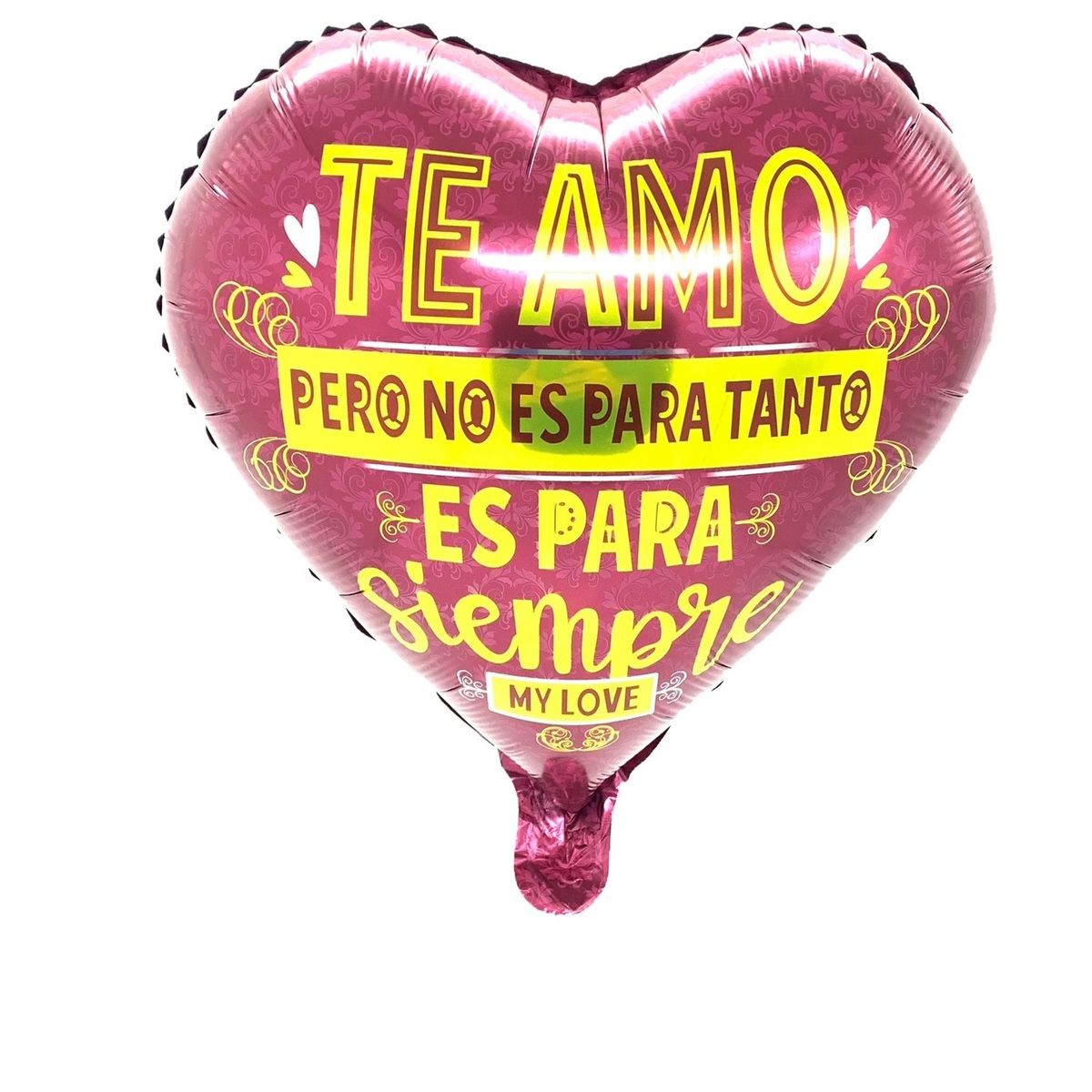 GENERICO - GLOBO METALICO 18 TE AMO PARA SIEMPRE X1 UNI