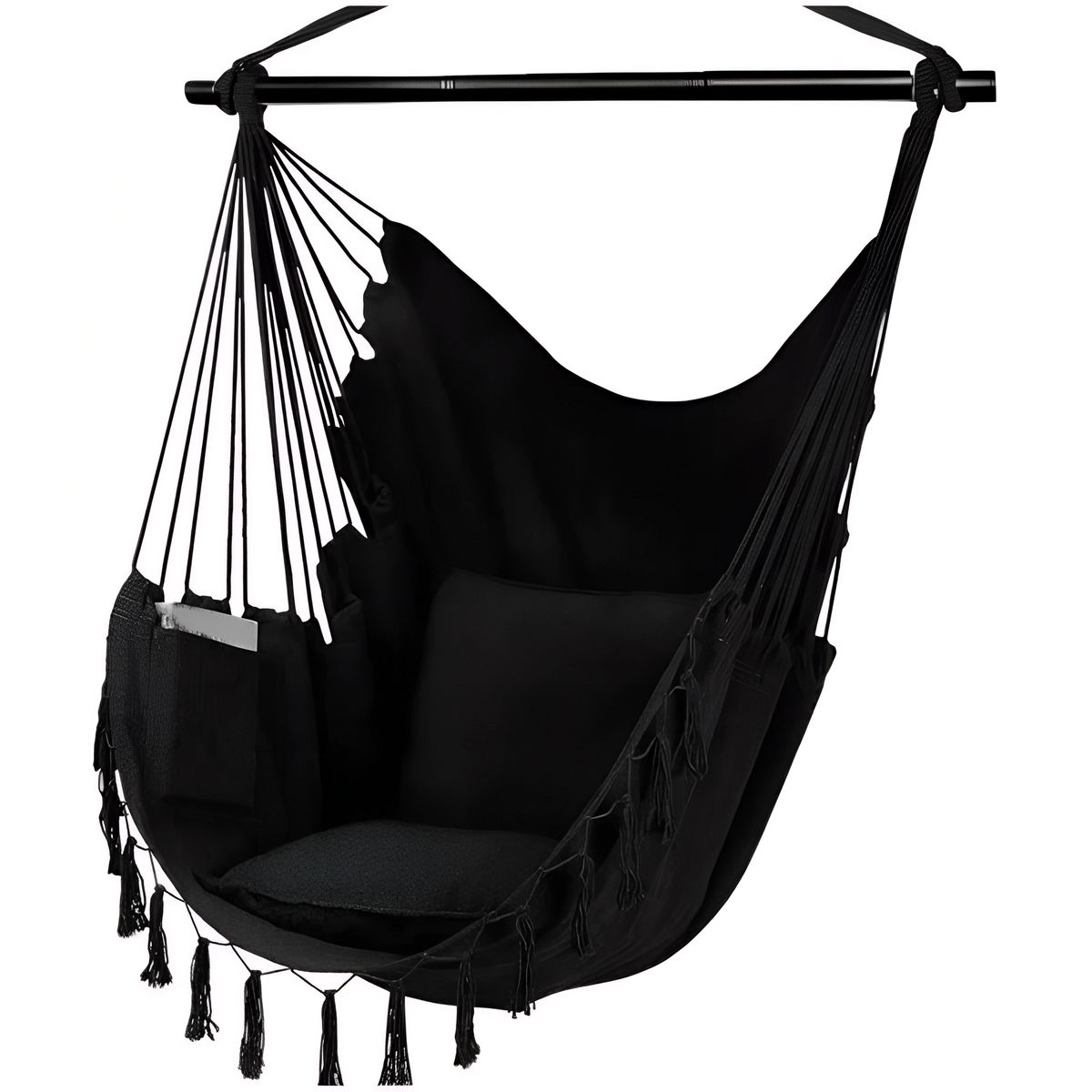 GENERICO - Silla Hamaca Colgante color negro