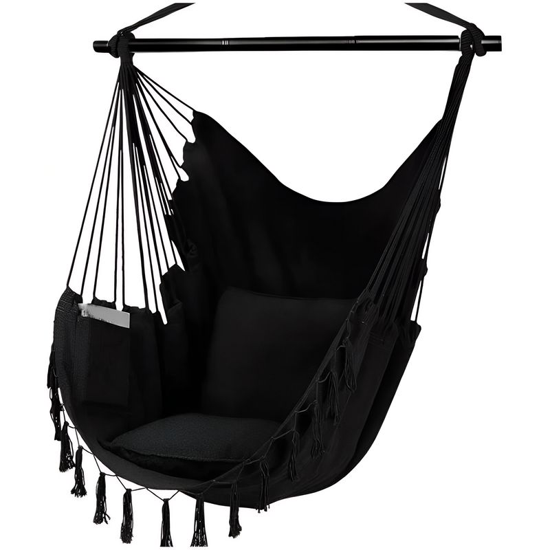 GENERICO - Silla Hamaca Colgante color negro