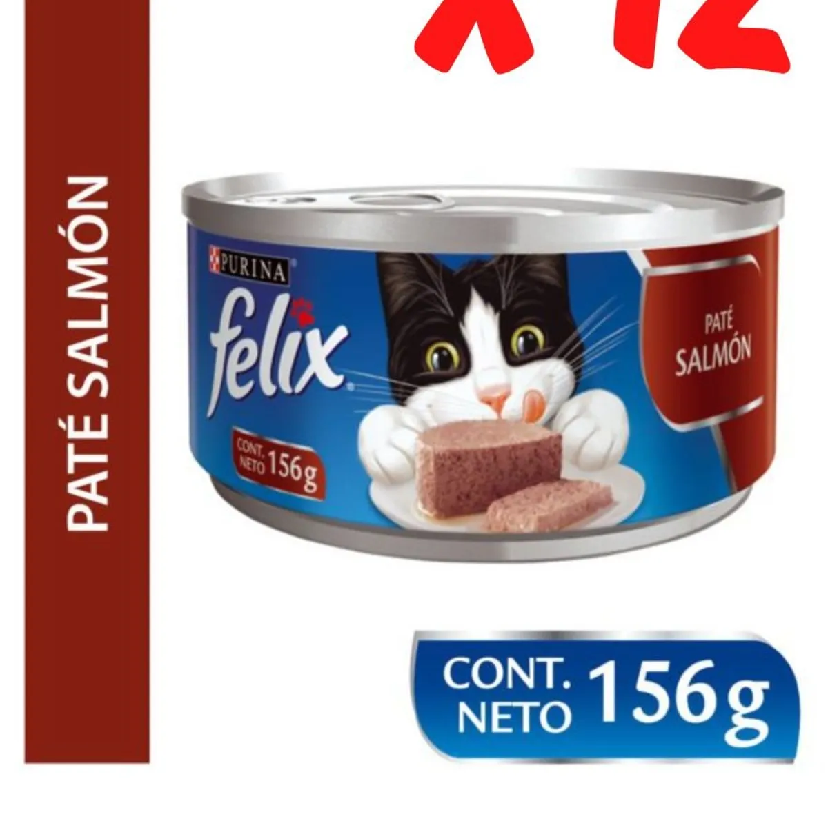 PURINA FELIX - 12 Latas felix paté de salmón