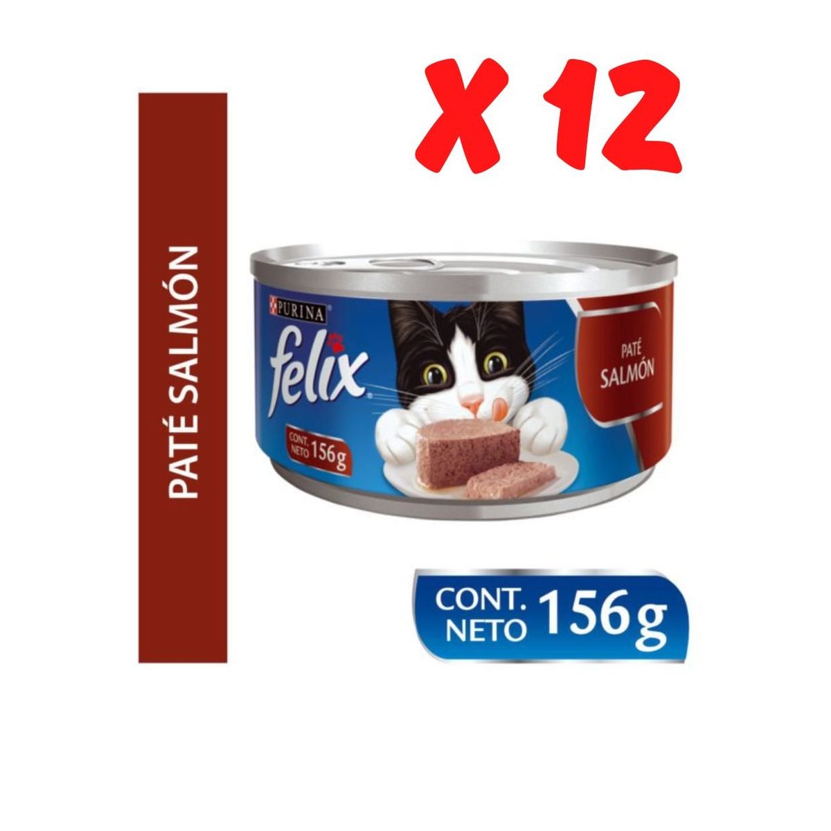 PURINA FELIX - 12 Latas felix paté de salmón