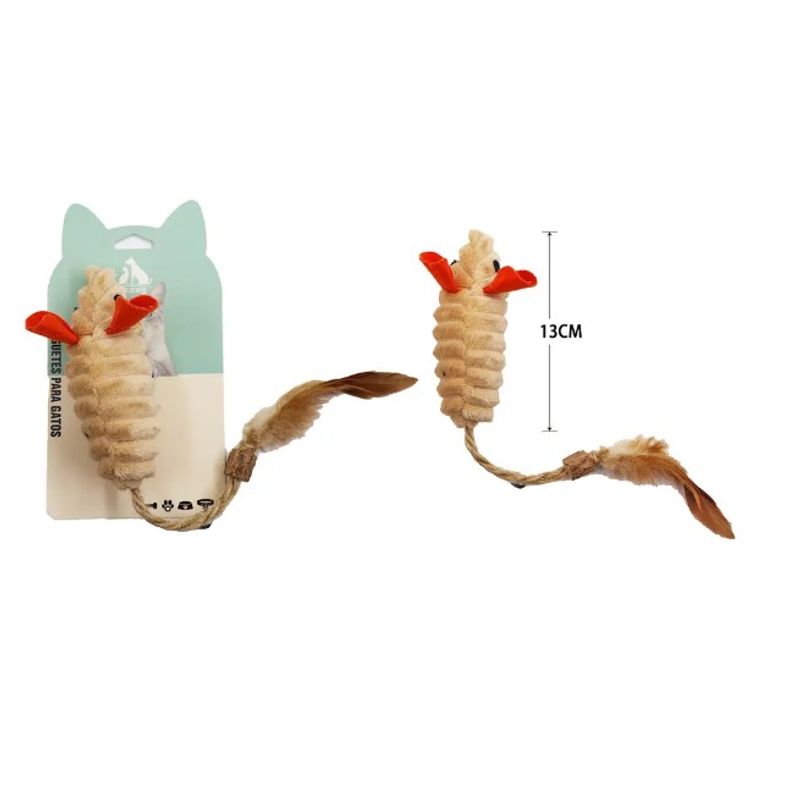 GENERICO - Juguete Para Gato Ratón 13Cm